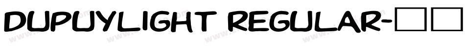 DupuyLight Regular字体转换